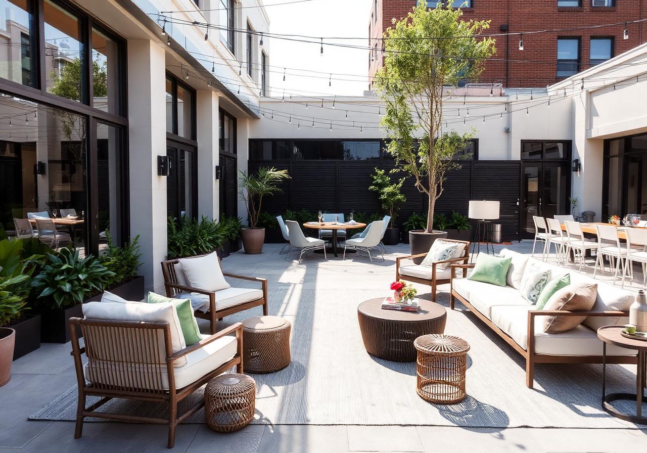 Corporate event lounge