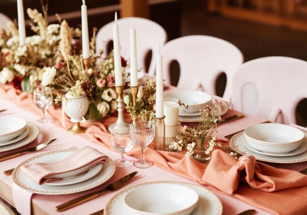 Bridal shower tablescape